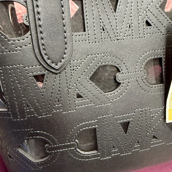 Michael Kors Black Cutout Tote - Picture 3 of 7